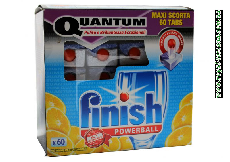 Таблетки для посудомоечной машины-все в одном "Finish Quantum" 