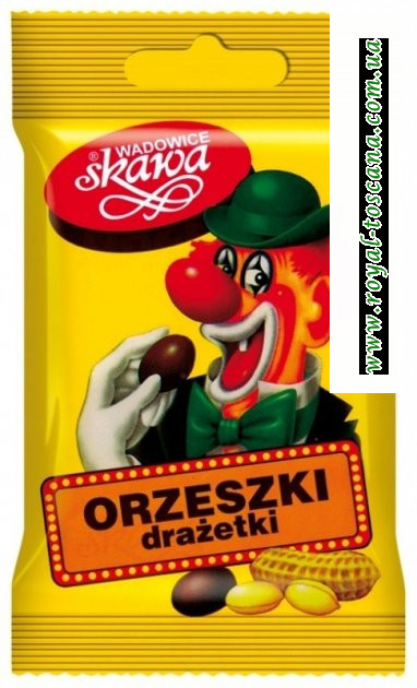 Шоколадные драже с арахисом Клоун