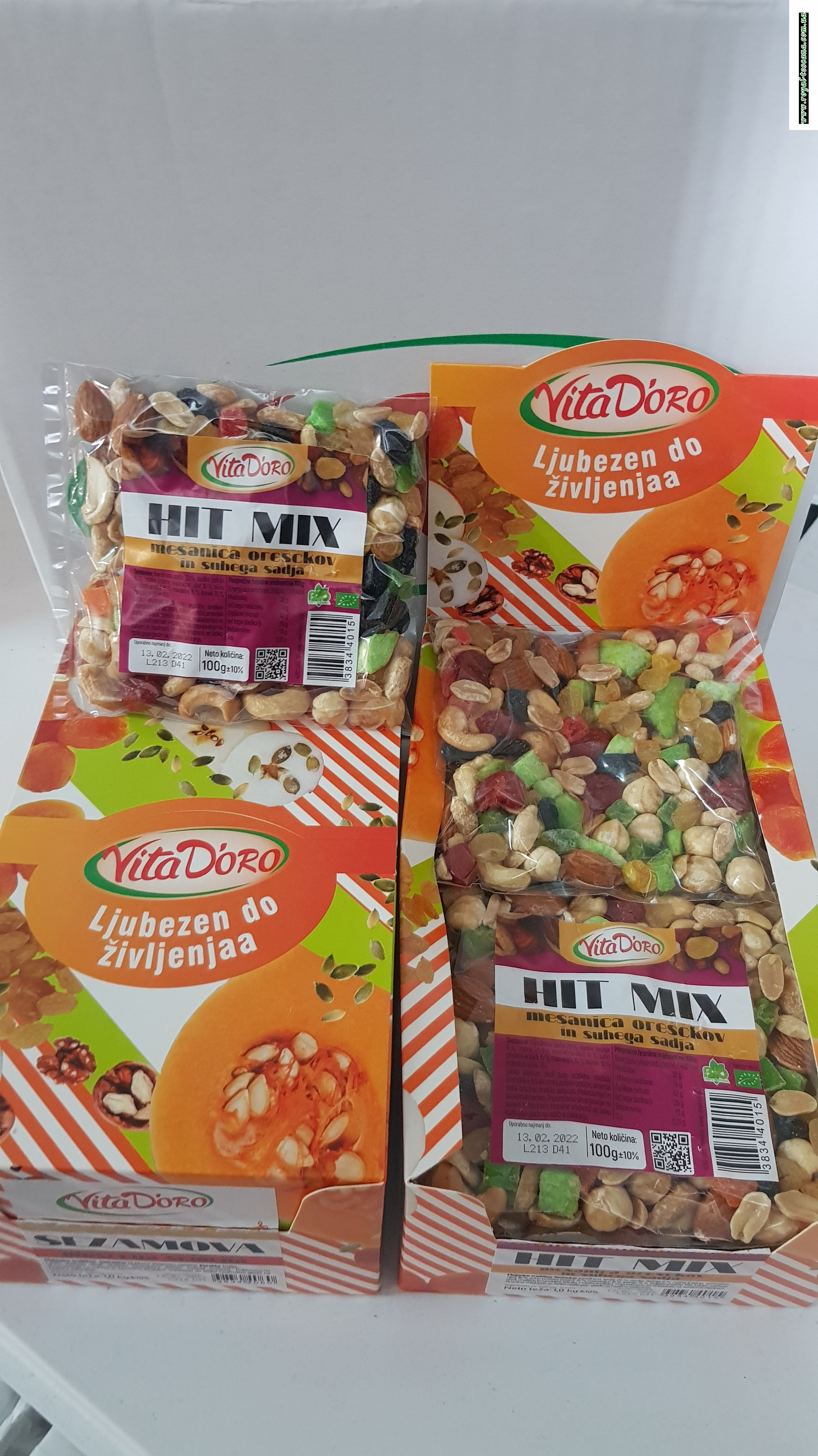 Орехи смесь с цукатами VitaDoro