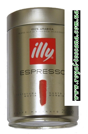 Кофе средней обжарки illy (100% арабики)
