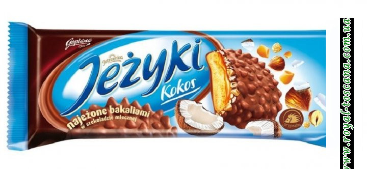 Печенье Jezyki с кокосом