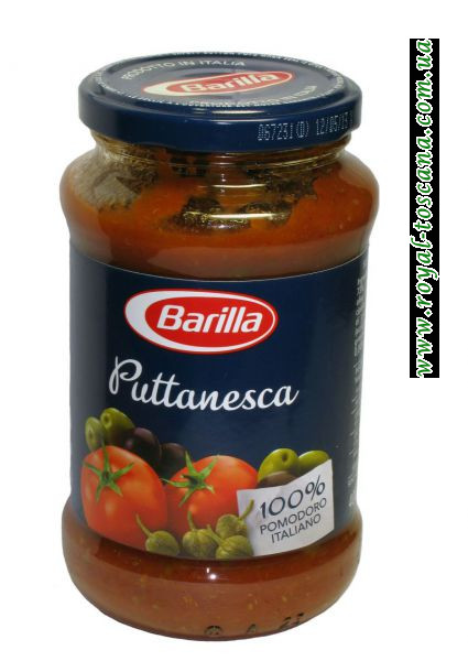 Соус с оливками, каперсами и помидором Puttanesca Barilla