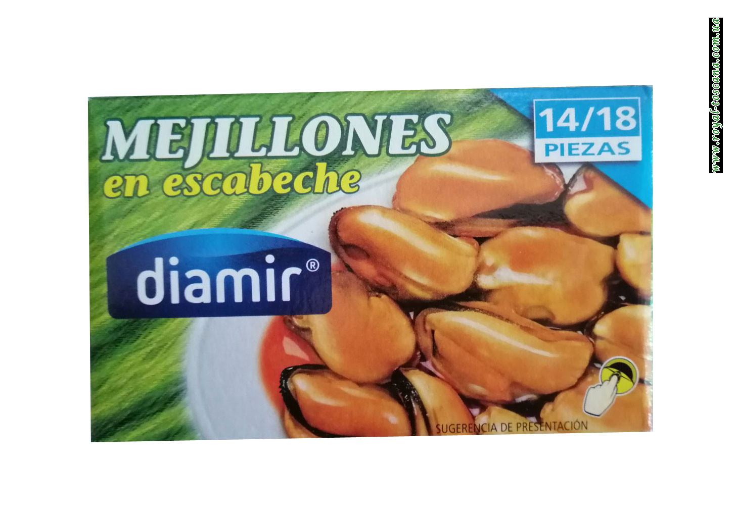 Мидии в маринаде Diamir Mejillones en escabeche 115г