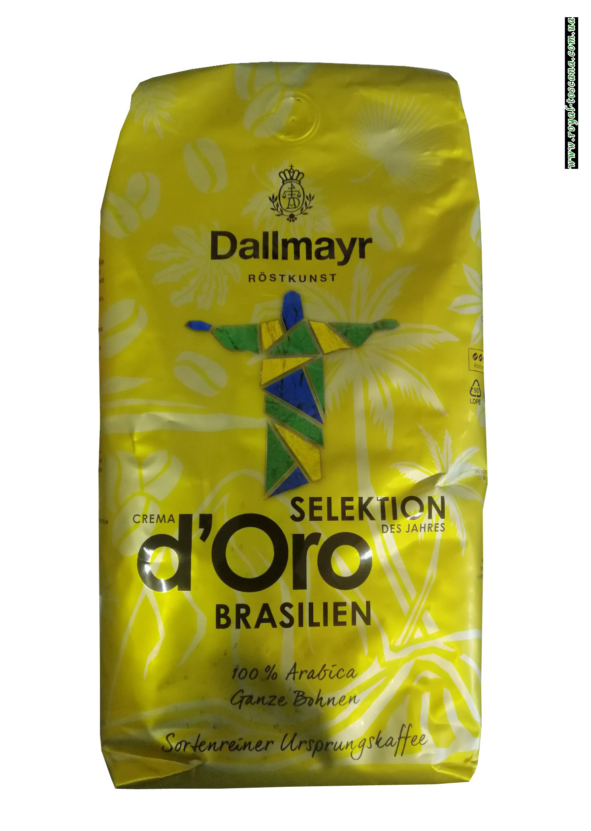 Кофе DALLMAYR Crema d'Oro Selektion Brasilien в зернах, 1 кг
