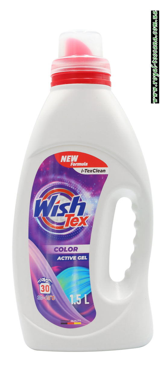 ГЕЛЬ ДЛЯ ПРАННЯ WISHTEX Color 30 ЦИКЛІВ ПРАННЯ, 1.5 Л