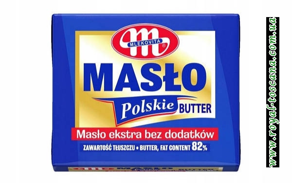 Масло  Вершкове 82 % Mlekovita Maslo Ekstra bez Dodatkow 200 г 