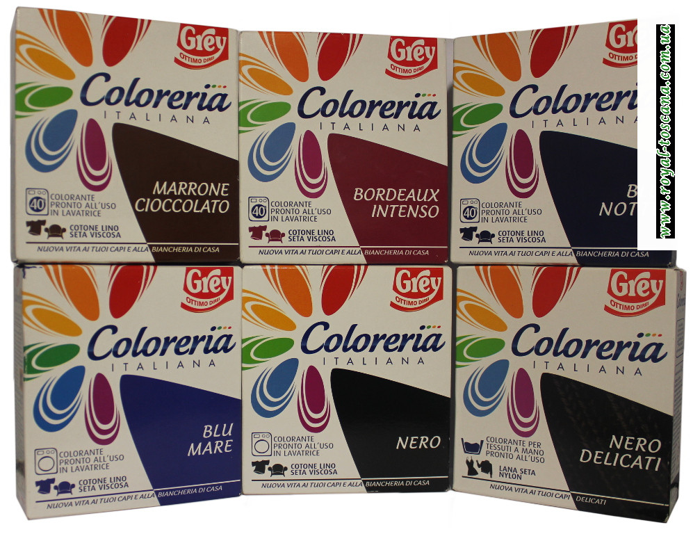 Краситель для одежды Grey Coloreria Italiana в ассортименте