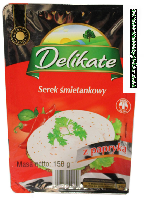 Сыр Delikate Serek Smietankowy с паприкой
