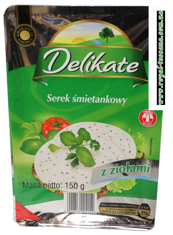 Сыр Delikate Serek Smietankowy с томатами