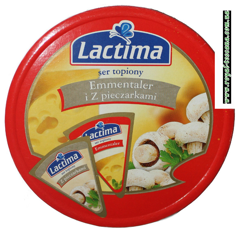 Cыр Lactima Emmentaler i z pieczarkami							