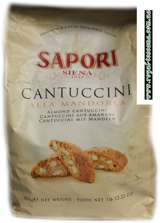 Печенье с миндалём Sapori Cantuccini alla Mandorla