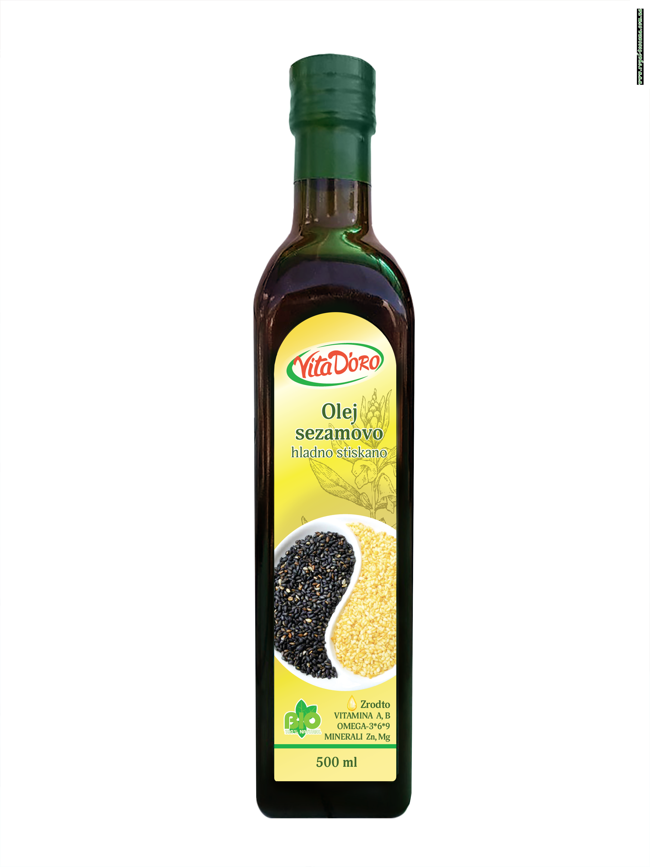 АКЦИЯ!!! Кунжутное масло  VitaDoro  0.500мл