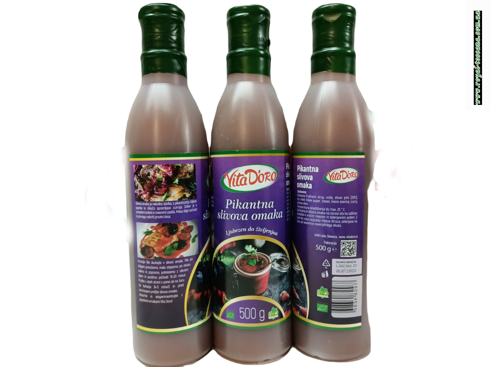 Соус крем пикантный сливово чесночный VITADORO