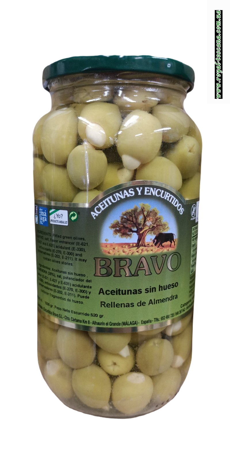 Оливки с миндалем Bravo