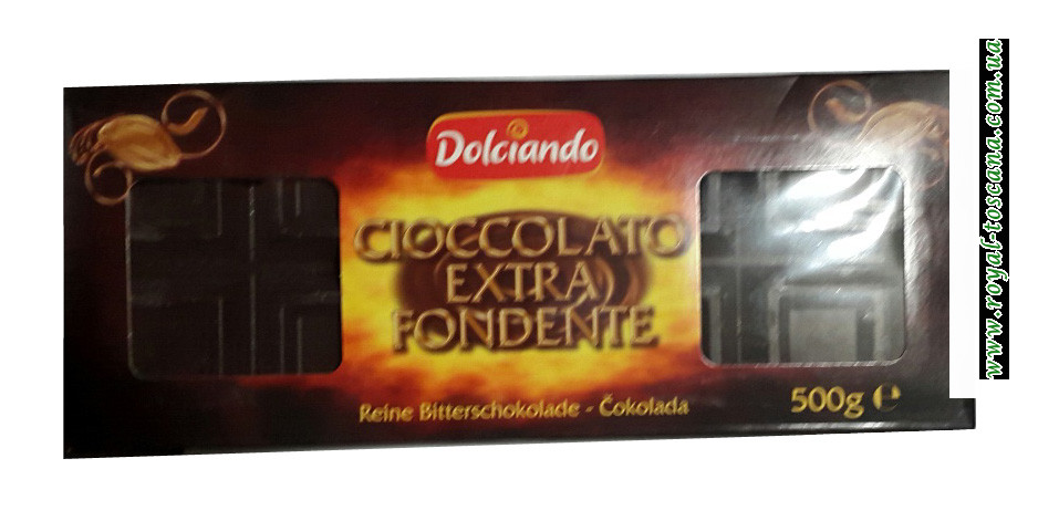 Экстра черный шоколад Dolciando Cioccolato Extra Fondente
