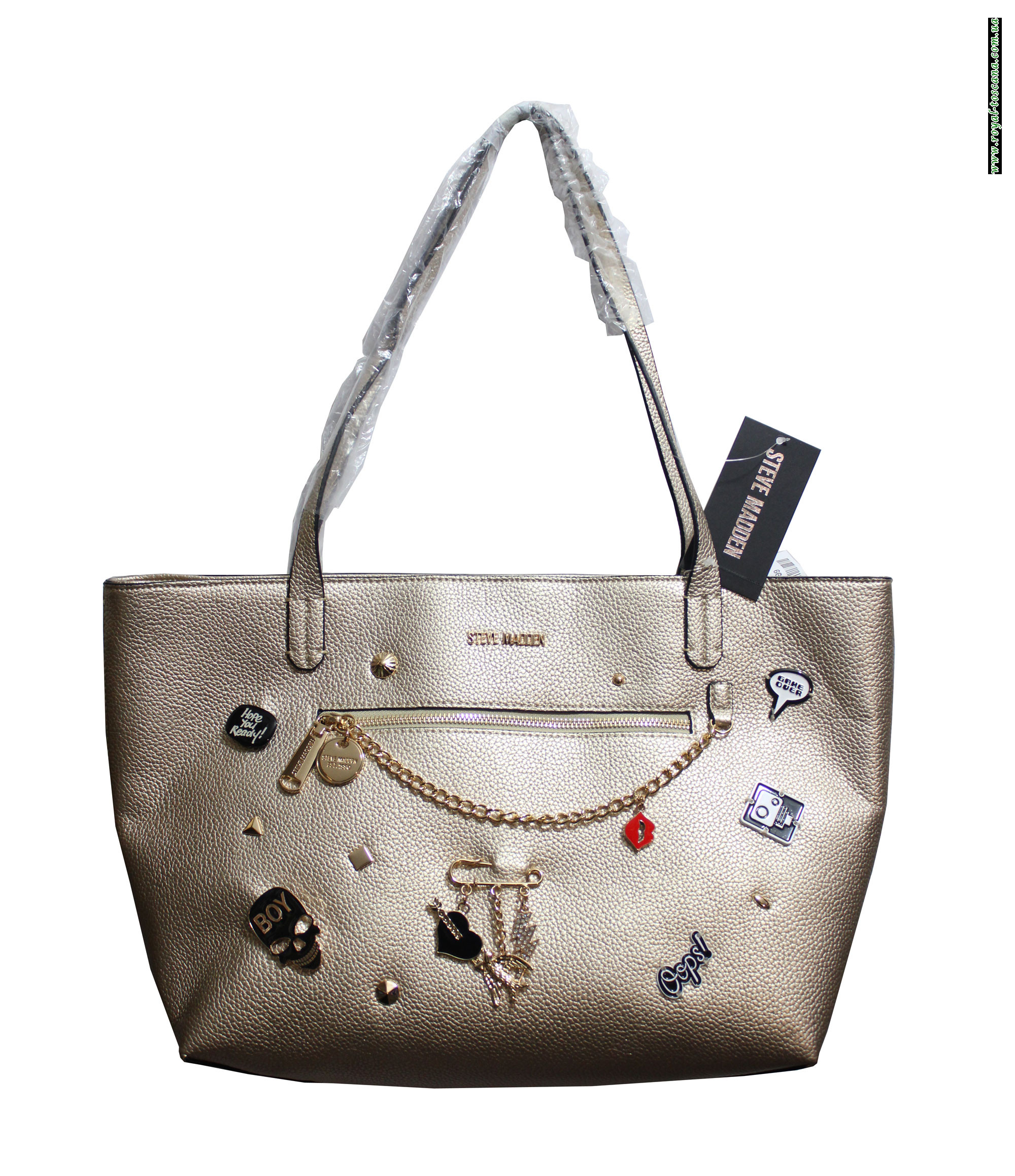 Сумка женская серебристая Steve Madden