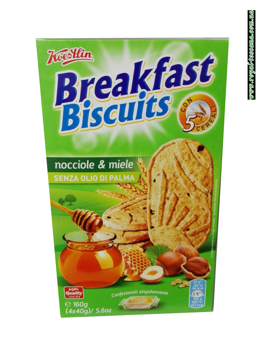 Бисквит Breakfast Biscuits Nocciole & Miele