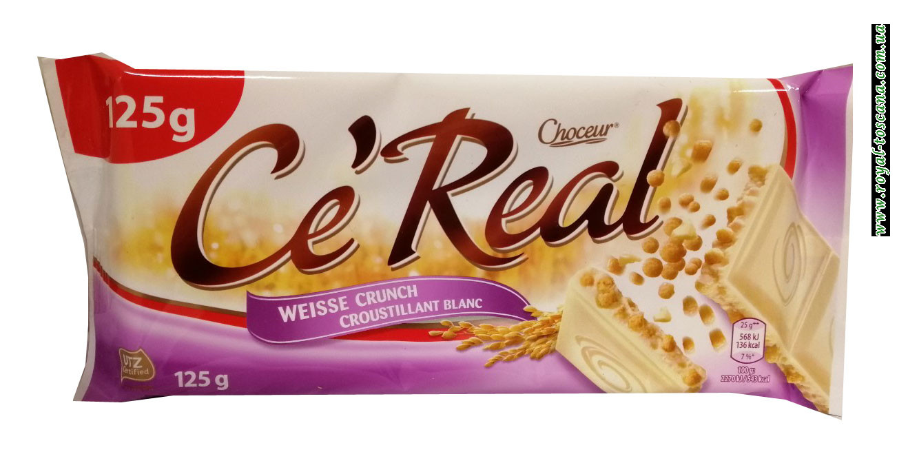 Шоколад белый Choceur Ce Real Weisse Crunch