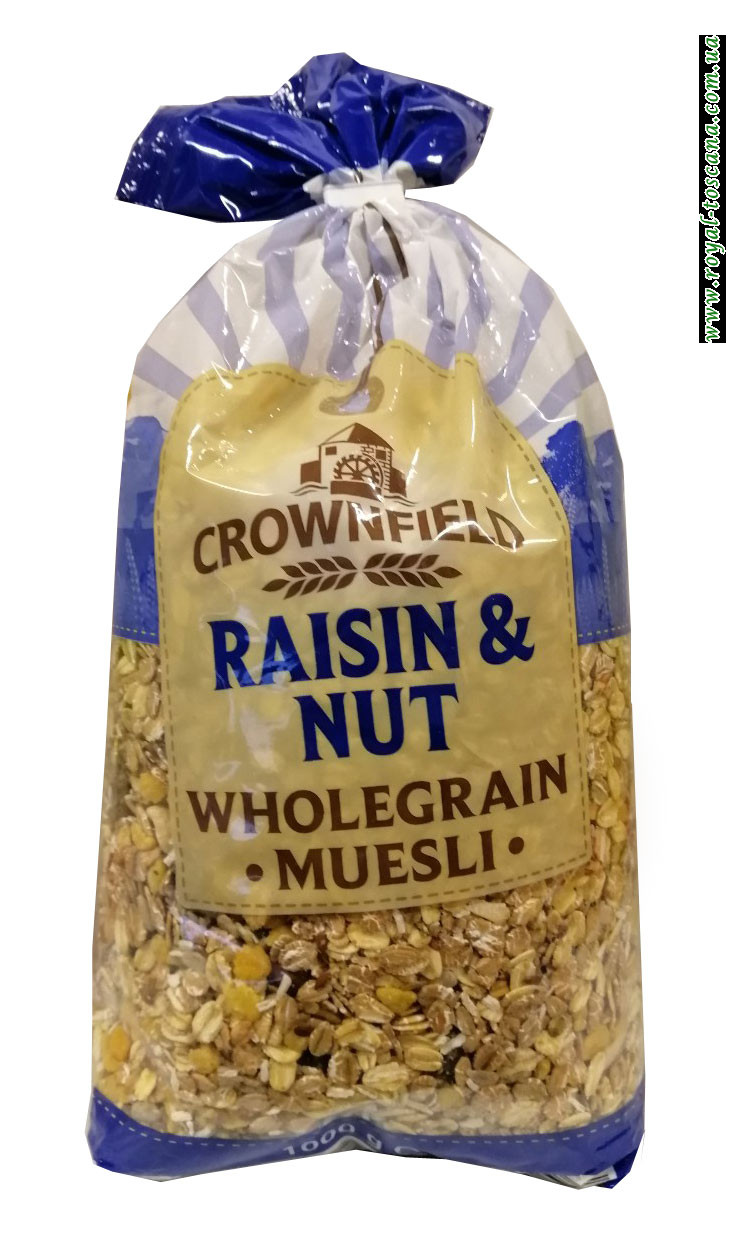 Мюсли с изюмом и орехами Crownfield Raisin & Nut