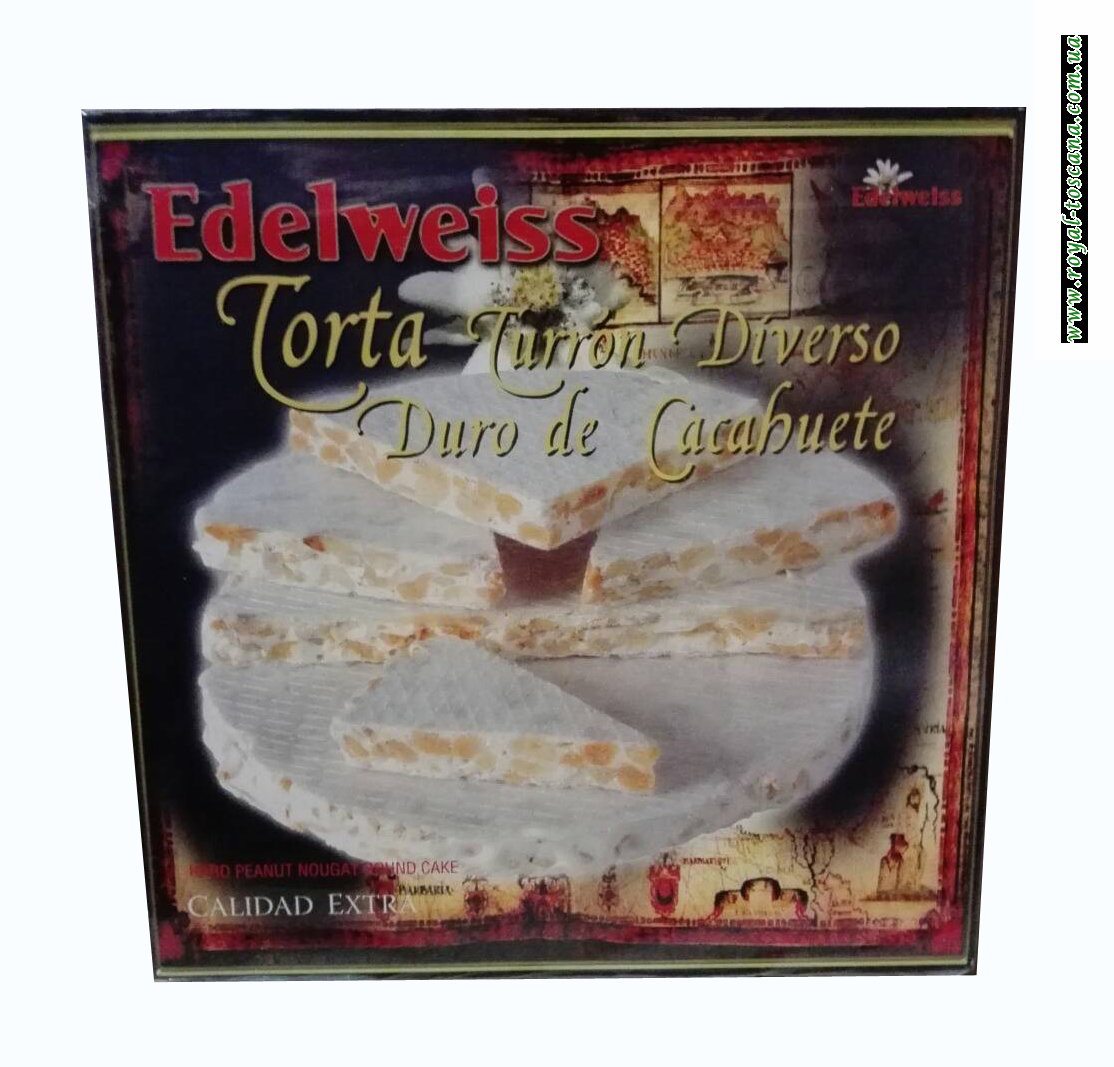 Торт турон Edelweiss Torta Torron Diverso Duro de Cacabuete