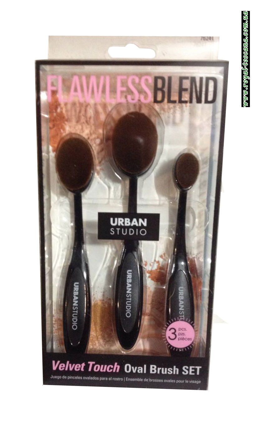 Овальные кисти для макияжа Urban Studio Flawless Blend Velvet Touch Oval Brush SET