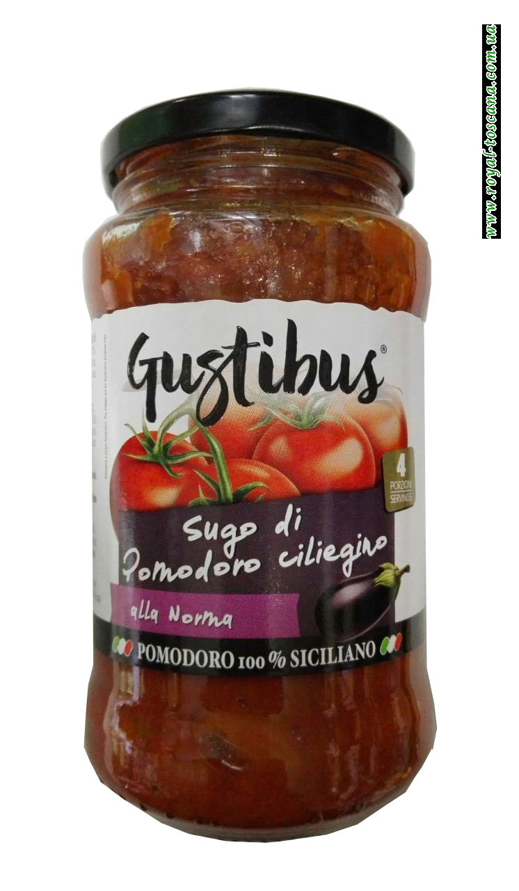 Соус томатный с баклажаном Gustibus Sugo di Pomodoro Ciliegino alla Norma