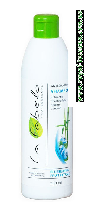 Шампунь против перхоти с экстрактом черники и розмарина La Fabelo, 300 мл
