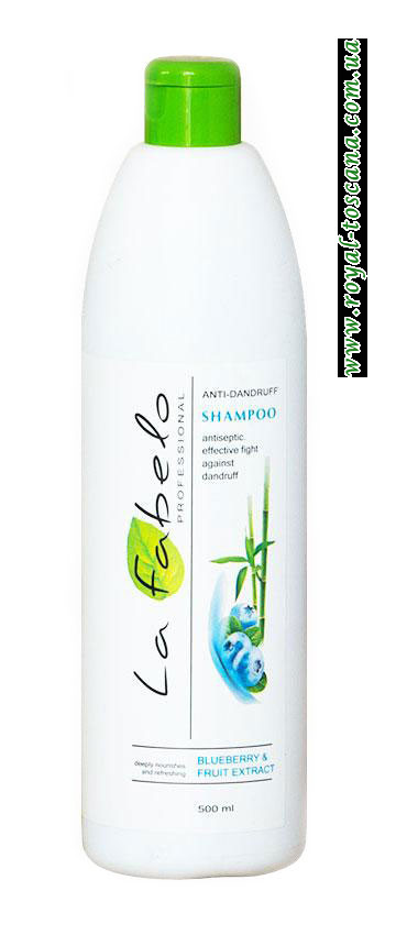 Шампунь против перхоти с экстрактом черники и розмарина La Fabelo, 500 мл