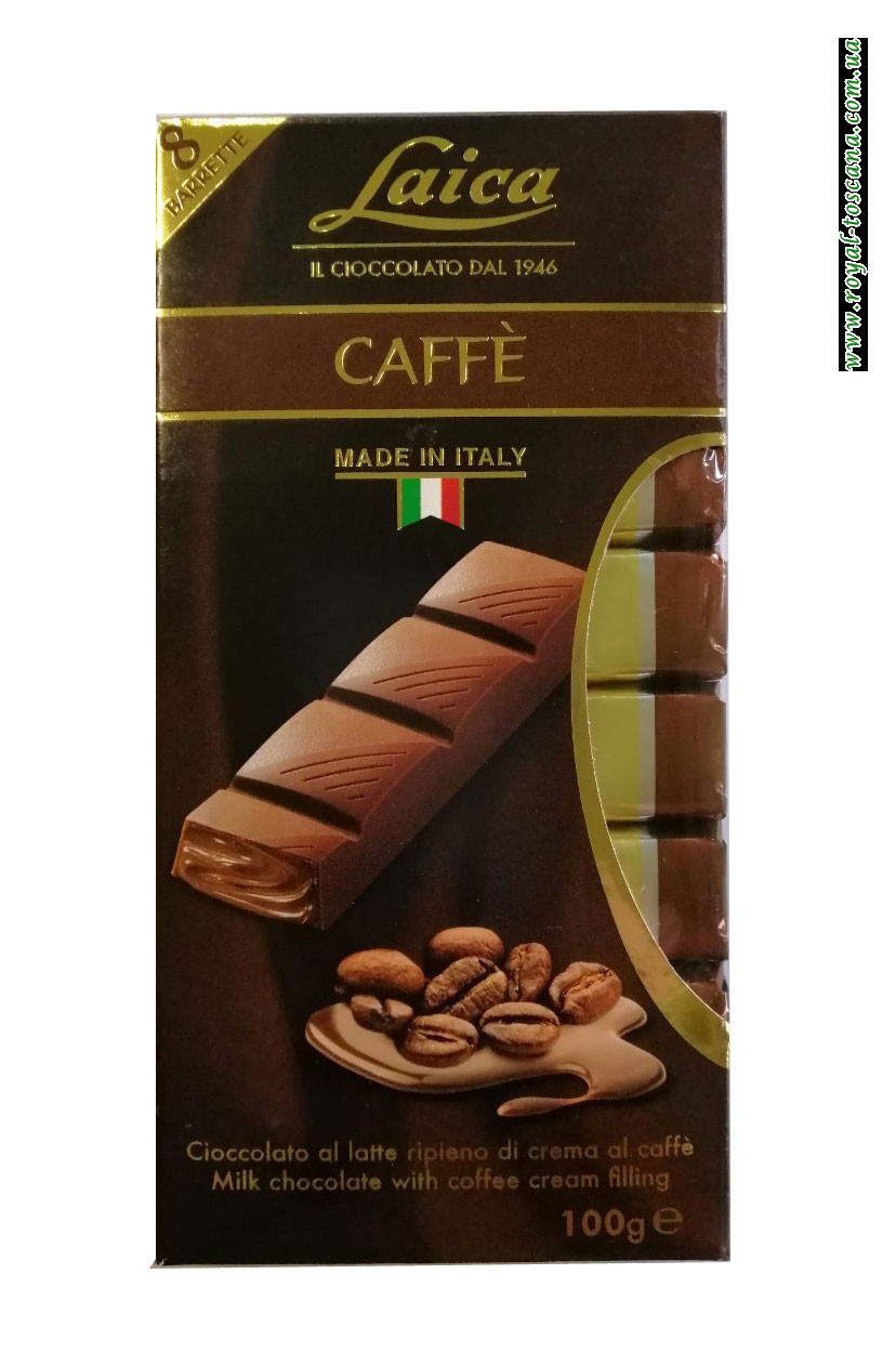 Шоколад с кофейной начинкой Laica Caffe
