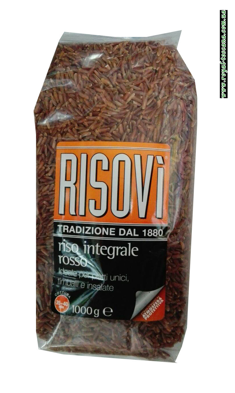 Нешлифованный красный рис Risovi Riso Integrale Rosso