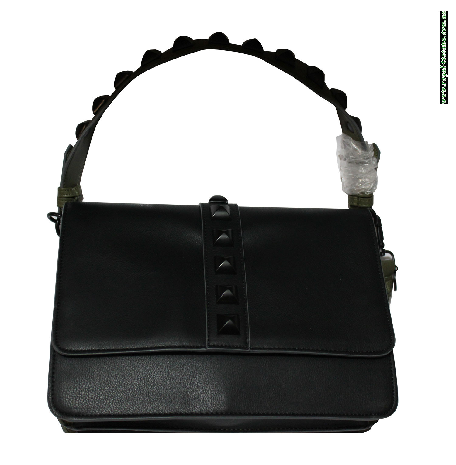 Сумка женская черная с камушками Steve Madden