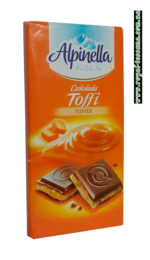 Шоколад молочный Alpinella Toffee