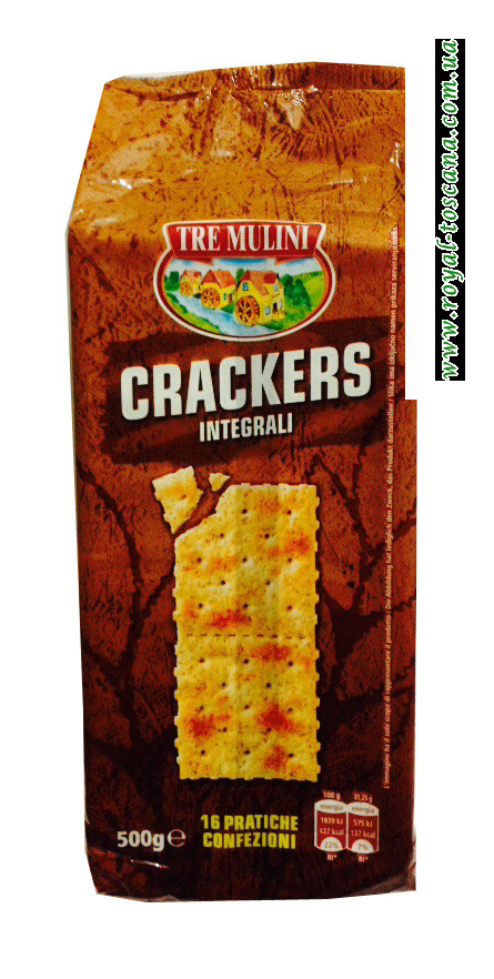 Крекер Tre Mulini Crackers Integrali