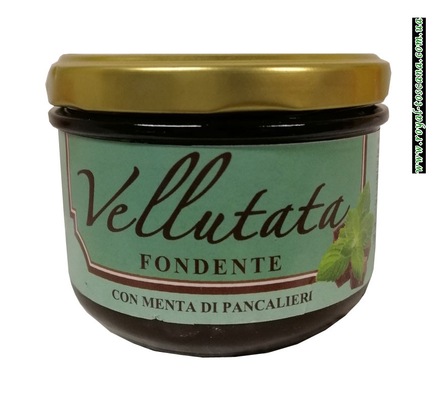 Шоколадный крем с мятой Vellutata Fondente Con Menta di Pancalieri