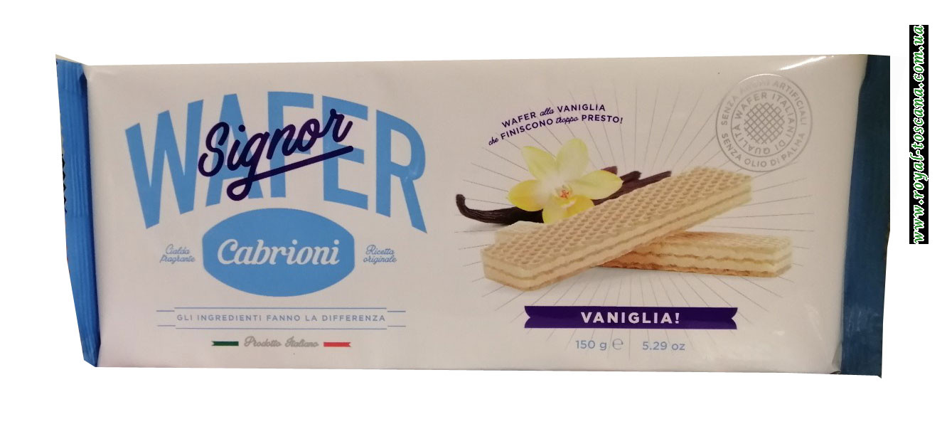Вафли с ванильной начинкой Wafer Signor Cabrioni