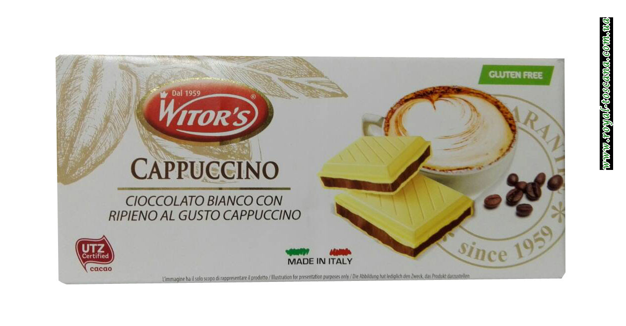 Шоколад без глютена Witors Cappuccino