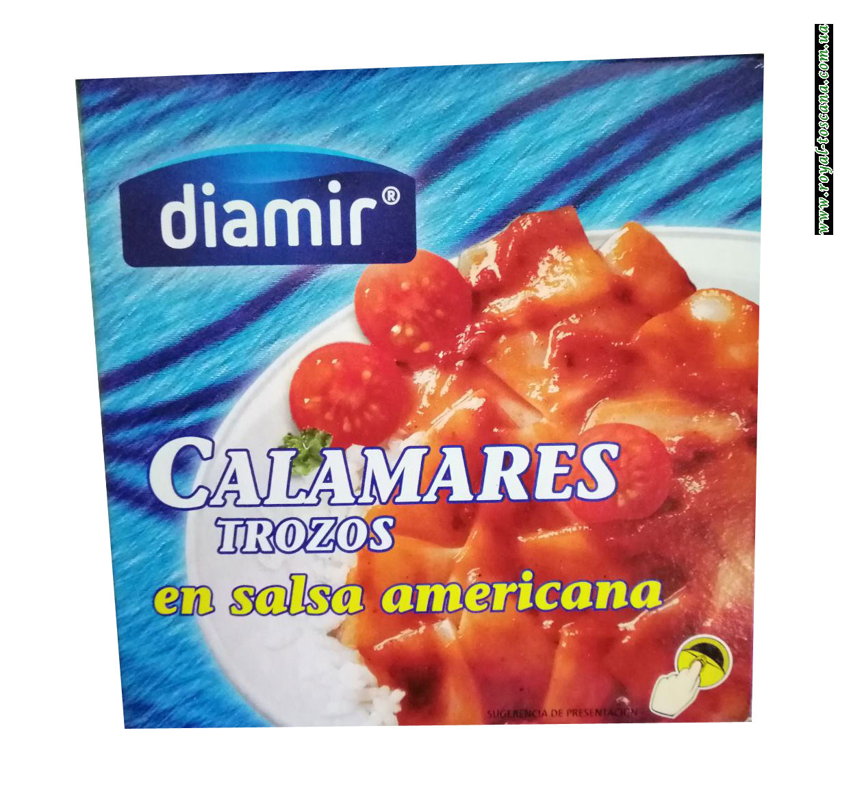 Кальмар в соусе Американа Diamir Calamares trozos en salsa americana 266г