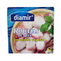 Осьминог в подсолнечном масле Diamir Rodajas De Pota, 266 г.