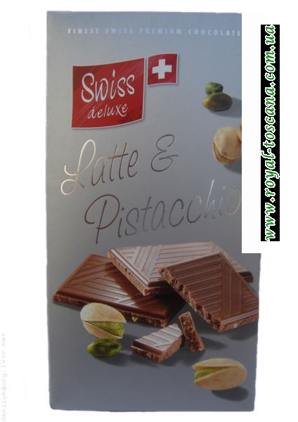 Шоколад "Swiss deluxe" Latte E Pistacchio