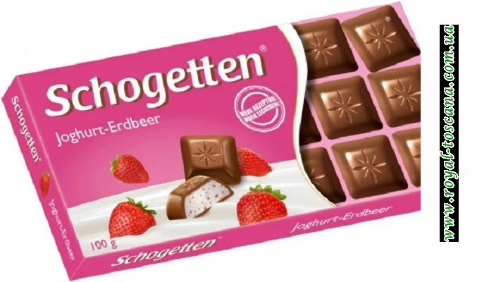 Шоколад Schogetten Yoghurt-Strawberry