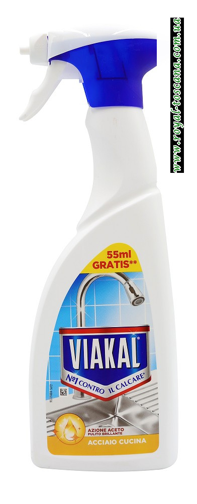  Чистящее средство металлических поверхностей Viakal с уксусом