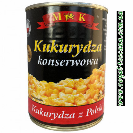 Консервированная кукуруза M&K 400г 