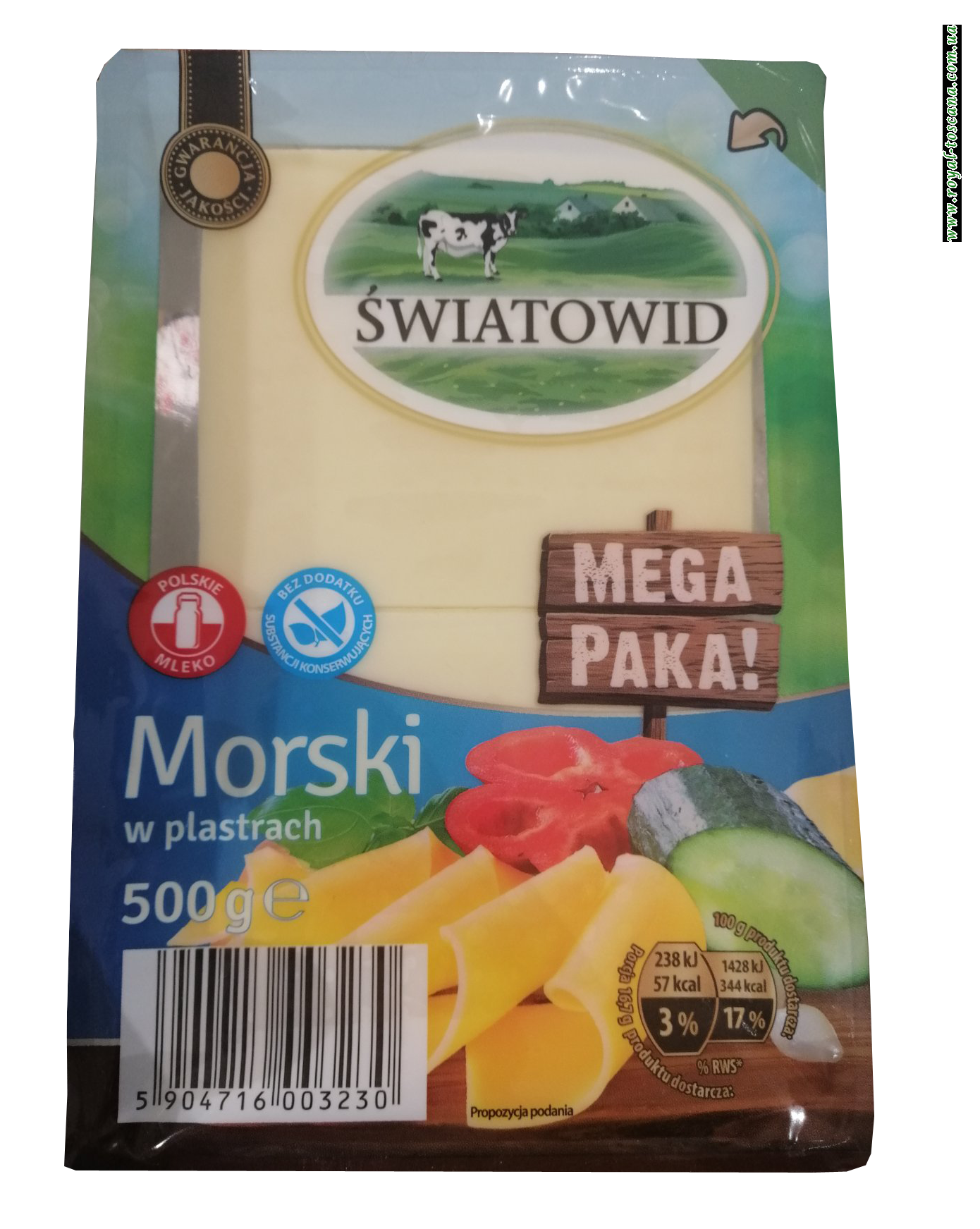 Сыр Swiatowid Morski, нарезка, 500г