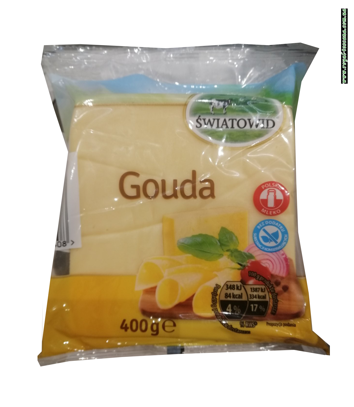 Сыр гауда твердый Swiatowid GOUDA, 400 г