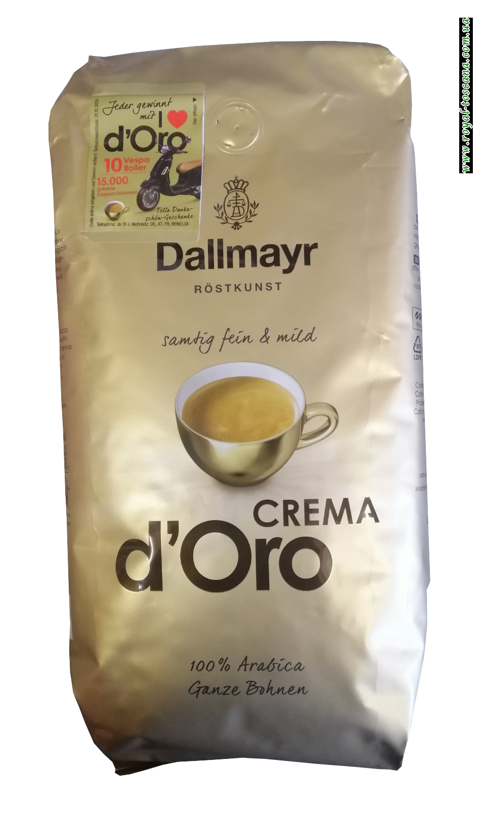 Кофе DALLMAYR Crema d'Oro в зернах, 1кг