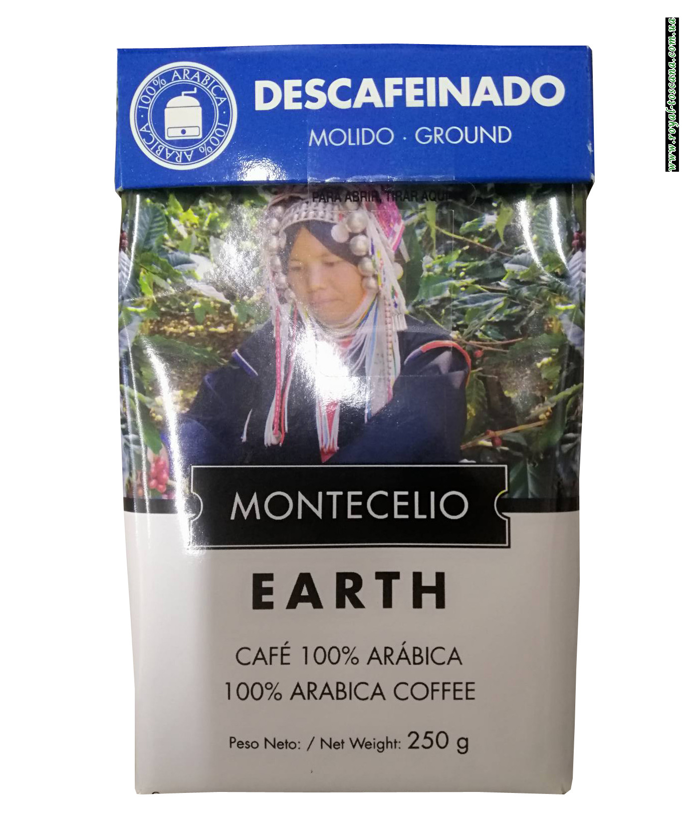 Кофе молотый без кофеина Montecelio Descafeinado, 250 г