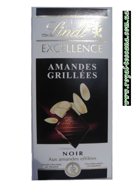 Шоколад Lindt Amandes Grillees noir