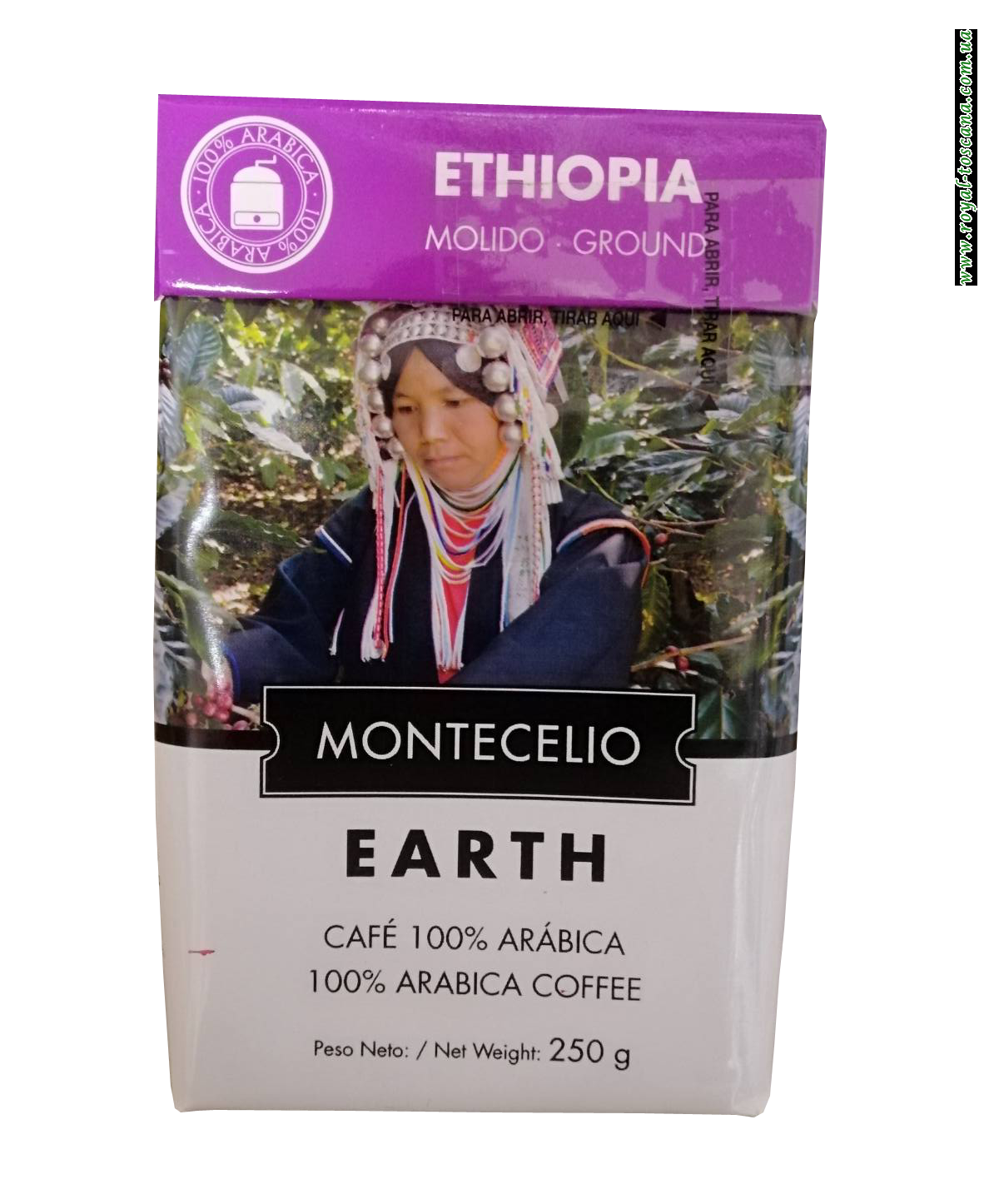 Кофе молотый Montecelio Earth Ethiopia, 250 гр.