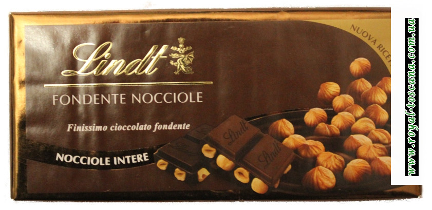 Шоколад Lindt Fondente nocciole