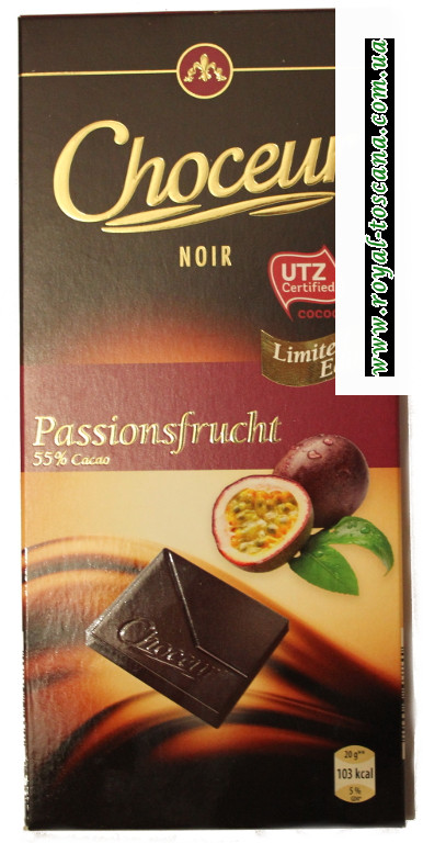 Шоколад Choceur Noir со вкусом маракуи